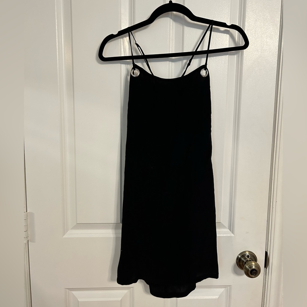 Black mini dress